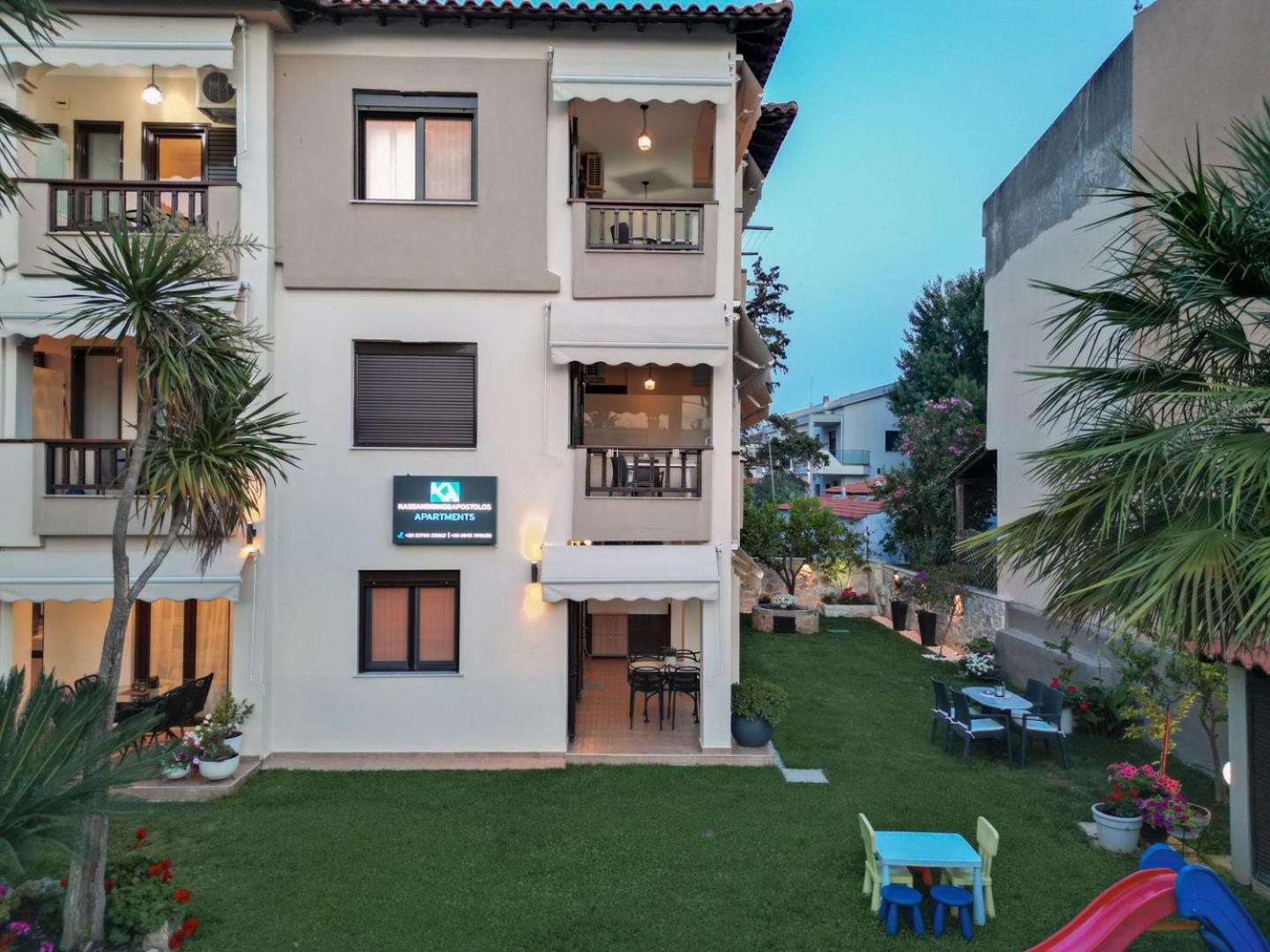 Kassandrinos Apartments Apostolos นิกิติ ภายนอก รูปภาพ